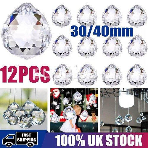 Pcs 40mm hanging crystal - 12,