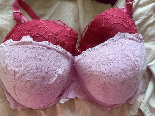 Lace push bra duo - -, pink