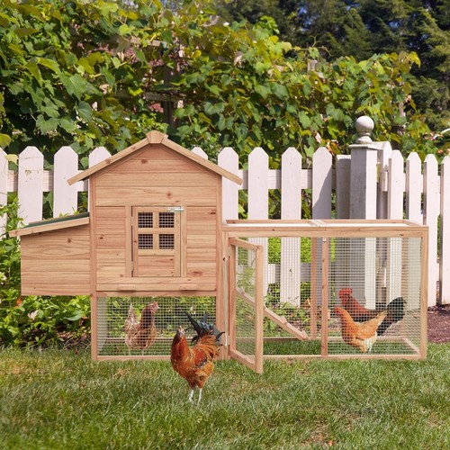 Outdoor wooden chicken - wooden, coop