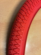 1/ Red BMX Bike Tyre 20 x 1.95