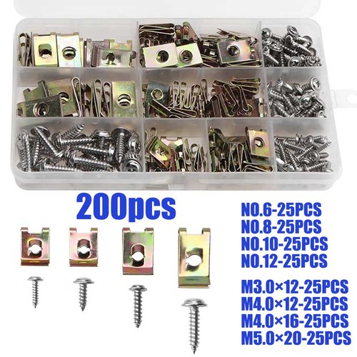 200pcs assorted spire clips - spire,