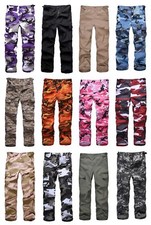 Kids Boys Girls Military Army Ranger Camping outdoor cargo pants trousers