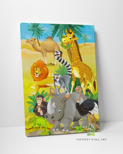 Safari jungle animals canvas - animals,