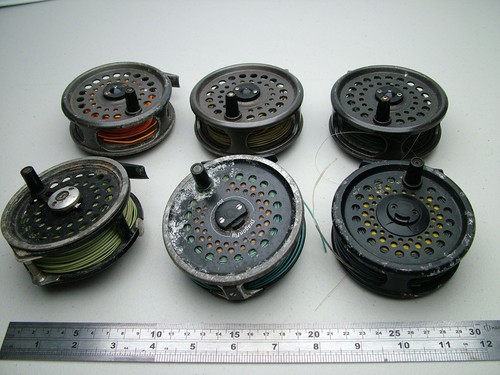 Vintage fly reels including - x6,