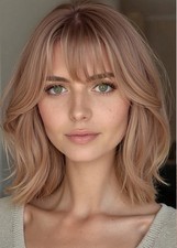 Light Brown Wave 13X4 Lace Front Human Hair Wig for Women