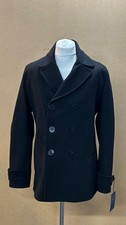Men's Black Pea Coat From The