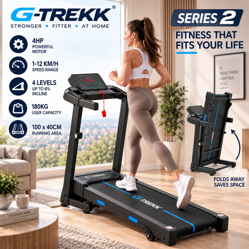 Trekk treadmill 4hp 180kg - 180kg, 8%