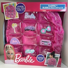 Barbie Bubble Backpack Inflatable Sequin Glitter Bag Fashion On The Go 3+