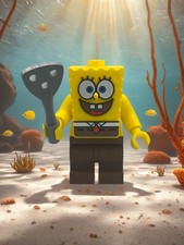 Spongebob Squarepants - 3D printed 8” Lego inspired XL Mini Figure