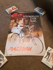 VINTAGE 80'S ORIGINAL DEALER SUPPLIED RALEIGH TWENTY SOLITAIRE POSTER 52X76CM