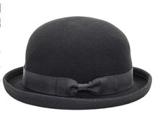 Derby Bowler Hat Black Wool