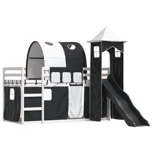 Bunk bed with slide and - bunk,