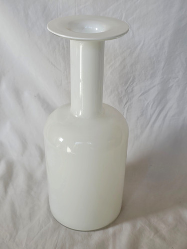 Large holmegaard gul vase - large,