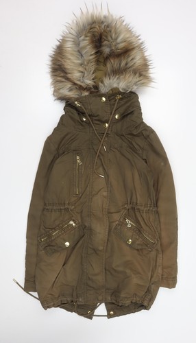 Zara woman brown faux - zara, trim