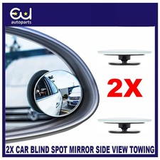 2X CAR VAN MOTORCYCLE ADJUST WIDE ANGLE BLIND SPOT MIRROR REAR SIDE VIEW TOWING