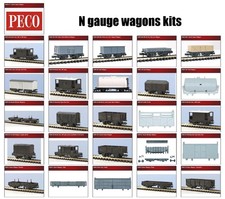 N gauge wagons plastic model kits - Peco KNR range