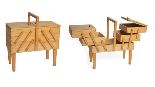Large wooden cantilever sewing - wooden,