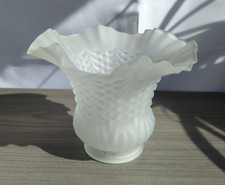 Vintage Frosted Glass Oil Lamp