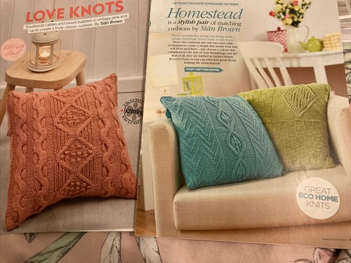 Knitting pattern cushion - x3,