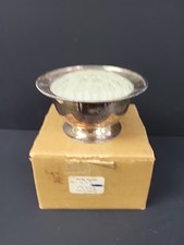 Vintage Silver Plated Rose Bowl With Glass Flower Frog Insert/Bud Vase. PD