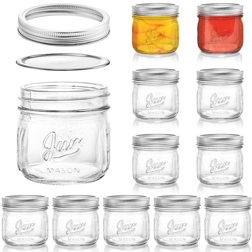 Wide mouth mason jars - jars, 12
