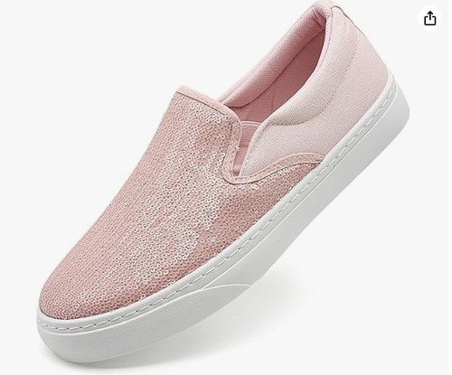 Slip sneakers glitter - on,