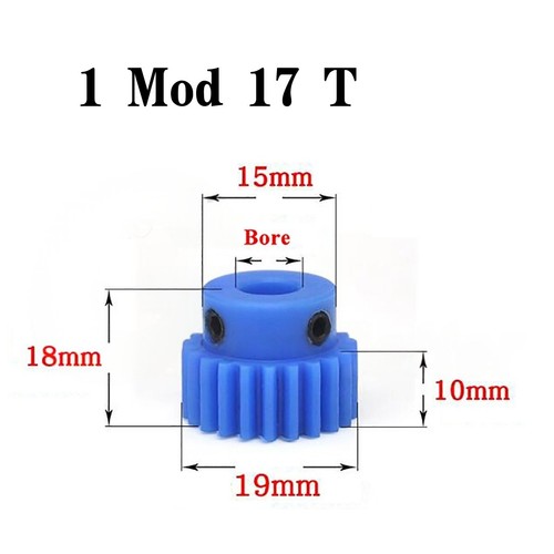 Mod teeth blue nylon - 17,