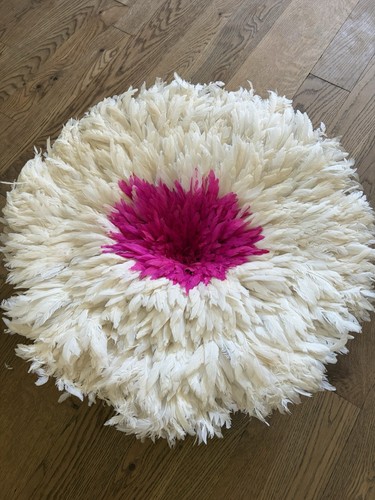Pink white traditional feather - traditional,