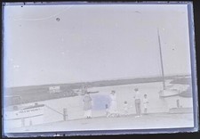 Family @ Landing w/ Boats ~ Original Glass Negative ~ Milford, Delaware Estate