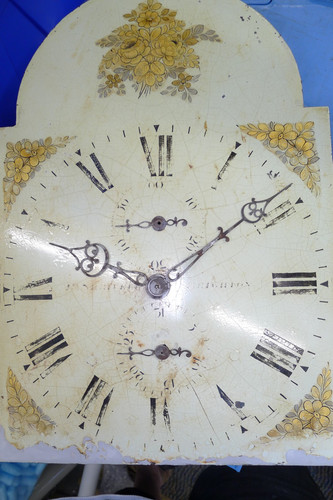 Antique painted arch dial - antique, 12"