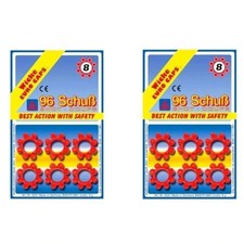 96 Shot 8 Ring Cap Gun Refills for Toy Revolver Pistol Kids Play Sound Effect UK