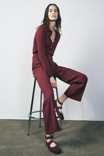 Zara Studded Suede Ballet