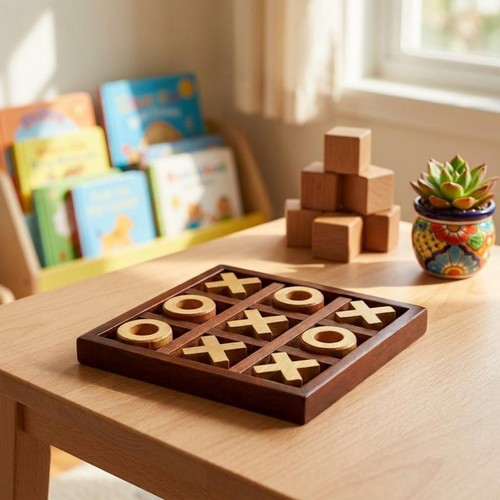 Wooden and toe game - toe,