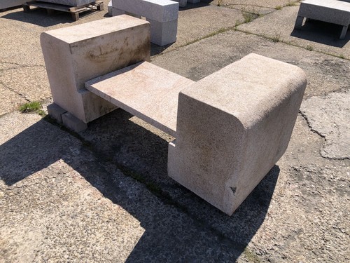 Solid granite stone table seat - granite,