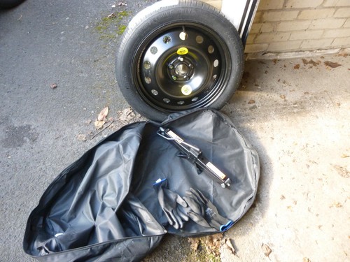 Spare tyre with jack - jack, and