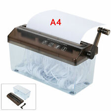 A4 Paper Mini Hand Cut Shredding Box Desktop Home Office Shredder