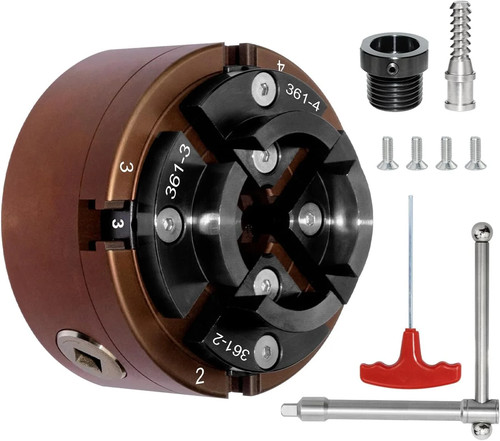 Inch wood lathe chuck set - 4,