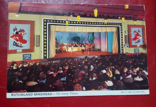 Butlins minehead postcard - butlins,