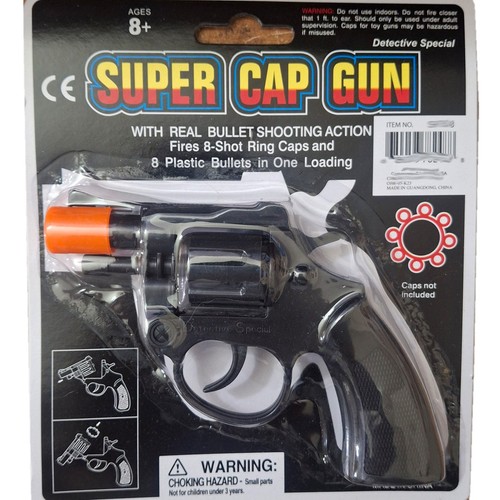 Cap gun toy includes - gun, pack