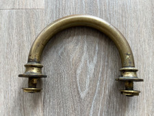 early 1900s heavy brass coal box handle