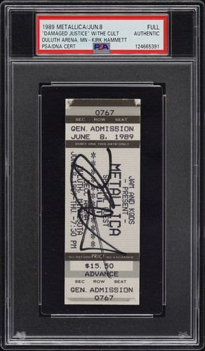 Kirk hammett signed - kirk,