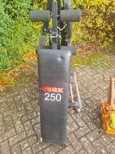 York 250 Adjustable Sit-Up Fitness Bench Foldable Abdominal Training Workout