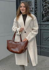 Zara Long Soft Boucle Coat