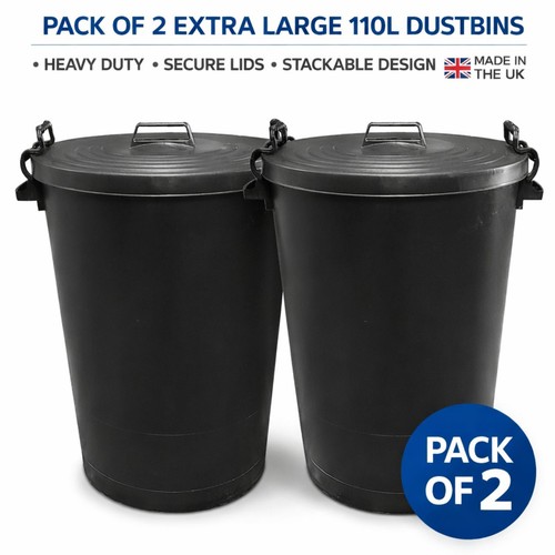 Large 110l black plastic - 110l,