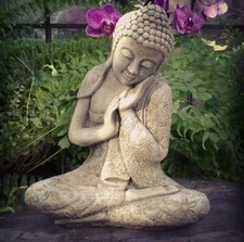 Resting Buddha Statue | Reconstituted Stone Oriental Concrete Garden Ornament