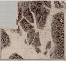 ANTIQUE ADMIRALTY  CHART. No.2131. ARRAN ISLAND to GARE LOCH. 1915 Edition.