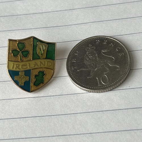 Rare irish shield enamel badge - rare,