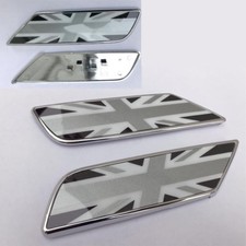 SIDE SCUTTLES SIDE INDICATOR INSERT UNION JACK BLACK for MINI COOPER F54 CLUBMAN
