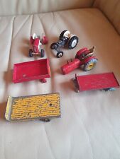  Dinky Corgi Toys Tractor Farm Massey Leyland  Trailer LOT 