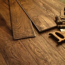 19CM Wide Medium Oak Oiled Distressed Antique Boards Engineered Flooring EC33